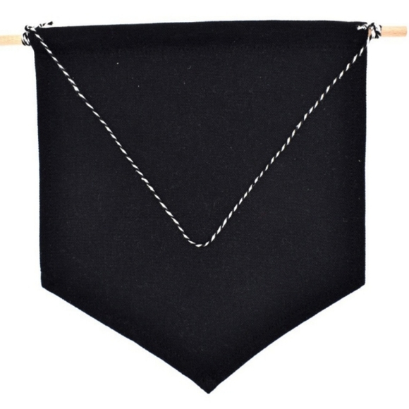 Blank Cotton Hanging Pennant Banner ✴ - Picture 7 of 8